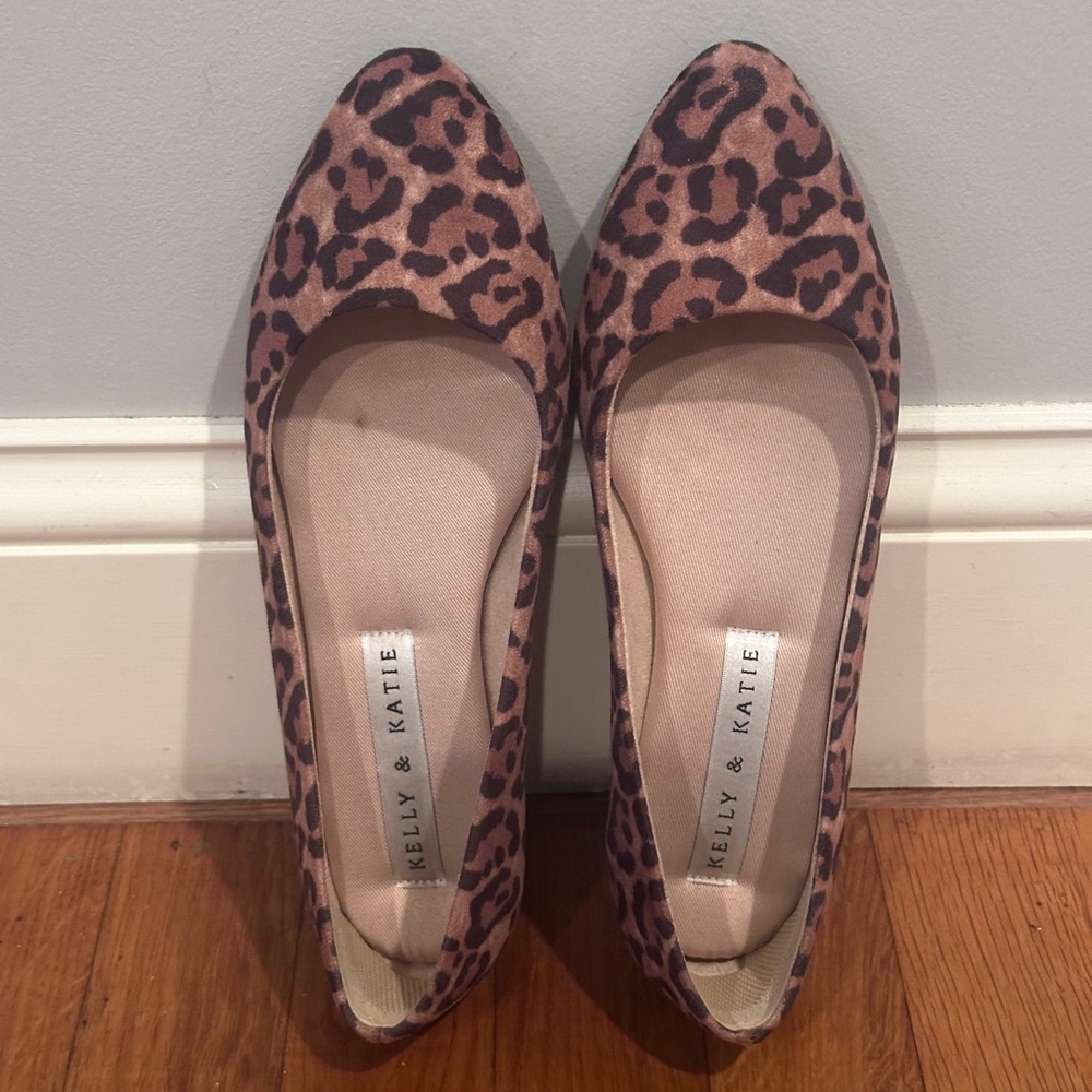 Kelly & Katie Leopard Print Flats